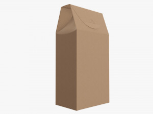 Cardboard cookie box tall cardboard Modelo 3D