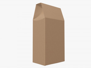 Cardboard cookie box tall cardboard Modelo 3D