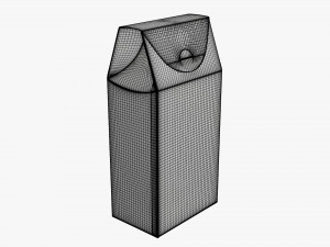Cardboard cookie box tall cardboard Modelo 3D