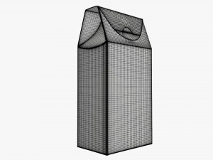 Cardboard cookie box tall cardboard Modelo 3D