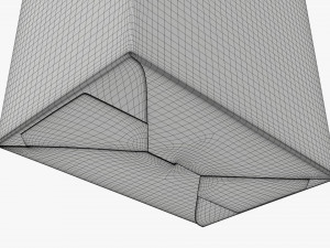 Cardboard cookie box tall cardboard Modelo 3D