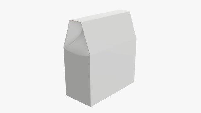 Cardboard cookie box wide Modelo 3D .c4d .max .obj .3ds .fbx .stl .blend 