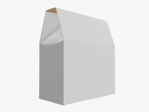 Cardboard cookie box wide Modelo 3D