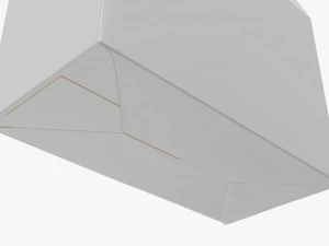 Caja de galletas de cart&oacute;n ancha Modelo 3D