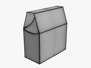 Cardboard cookie box wide Modelo 3D