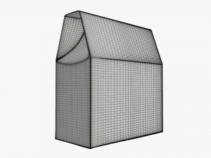 Cardboard cookie box wide Modelo 3D