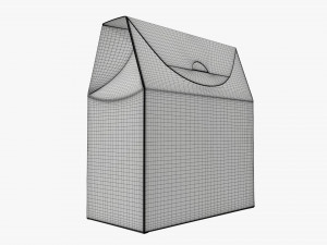 Cardboard cookie box wide Modelo 3D