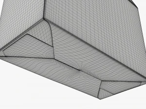 Caja de galletas de cart&oacute;n ancha Modelo 3D