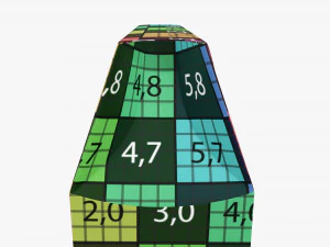 Caja de galletas de cart&oacute;n ancha Modelo 3D