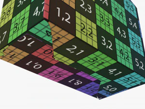 Caja de galletas de cart&oacute;n ancha Modelo 3D