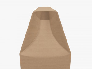 Cardboard cookie box wide cardboard 3D Model