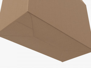 Cardboard cookie box wide cardboard 3D Model
