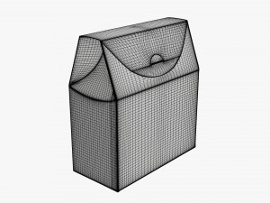 Cardboard cookie box wide cardboard 3D Model