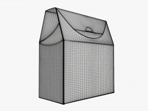 Cardboard cookie box wide cardboard 3D Model