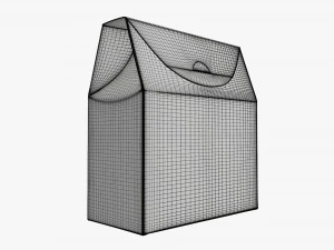 Cardboard cookie box wide cardboard 3D Model
