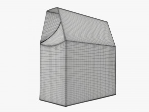 Cardboard cookie box wide cardboard 3D Model