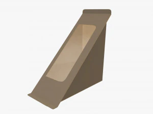 Cardboard sandwich box 3D Model
