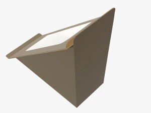 Cardboard sandwich box 3D Model