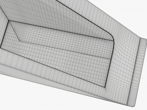 Cardboard sandwich box Modelo 3D