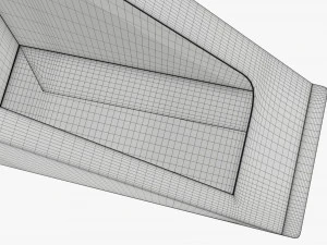Cardboard sandwich box 3D Model