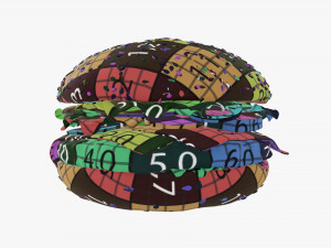 Cheeseburger fast food 01 stylized Modelo 3D