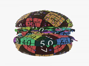 Cheeseburger fast food 01 stylized 3D Model