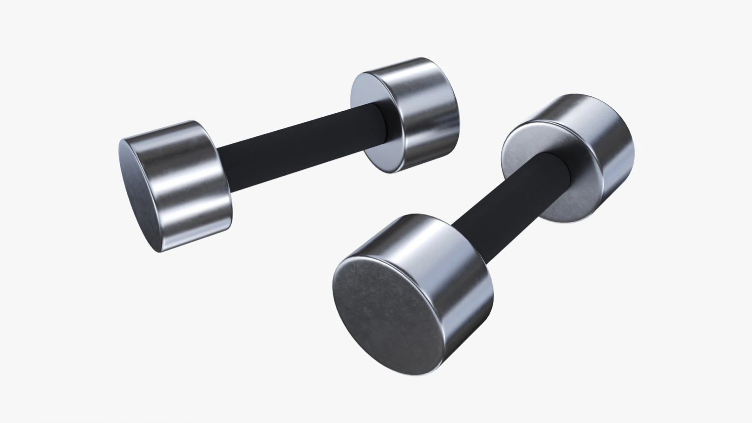 Dumbbell 3D Model .c4d .max .obj .3ds .fbx .stl .blend 