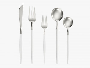 Flatware set 01 3D Model