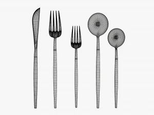 Juego de cubiertos 01 Modelo 3D