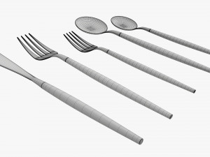 Flatware set 01 Modelo 3D
