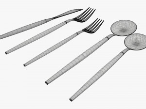 Flatware set 01 Modelo 3D