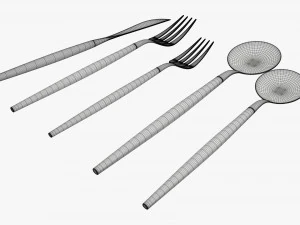 Juego de cubiertos 01 Modelo 3D