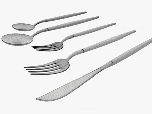Juego de cubiertos 01 Modelo 3D