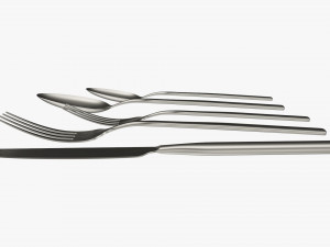 Flatware set 02 Modello 3D