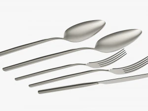 Flatware set 02 3D Model
