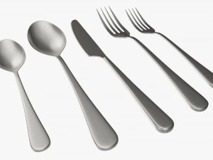 Flatware set 03 3D Model