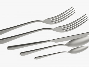 Flatware set 03 3D मॉडल