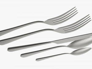 Flatware set 03 3D Model