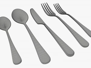 Flatware set 03 3D Model