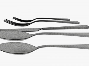 Flatware set 03 3D मॉडल