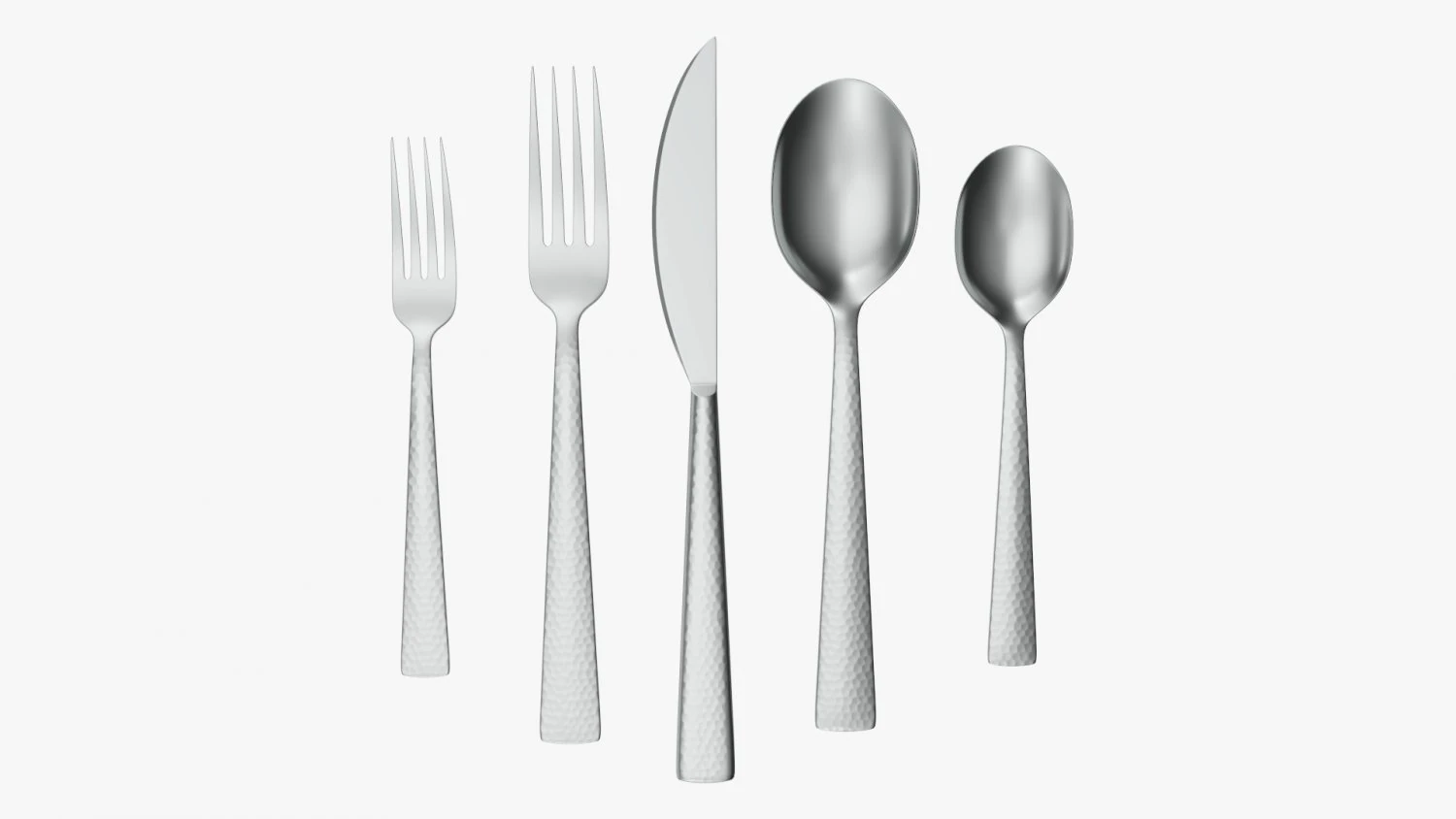 Flatware set 04 3D Model .c4d .max .obj .3ds .fbx .stl .blend 