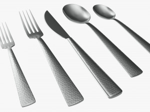 Flatware set 04 3D Model