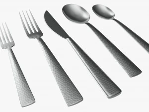 Flatware set 04 3D Model