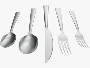 Flatware set 04 3D Model
