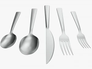 Flatware set 04 3D Model