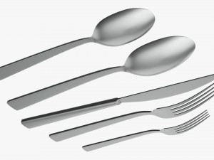 Flatware set 04 3D Model
