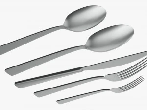 Flatware set 04 3D Model