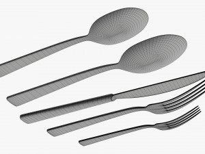 Flatware set 04 3D Model