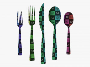 Flatware set 04 3D Model
