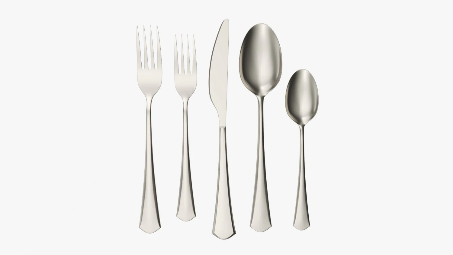Flatware set 05 3D Model .c4d .max .obj .3ds .fbx .stl .blend 